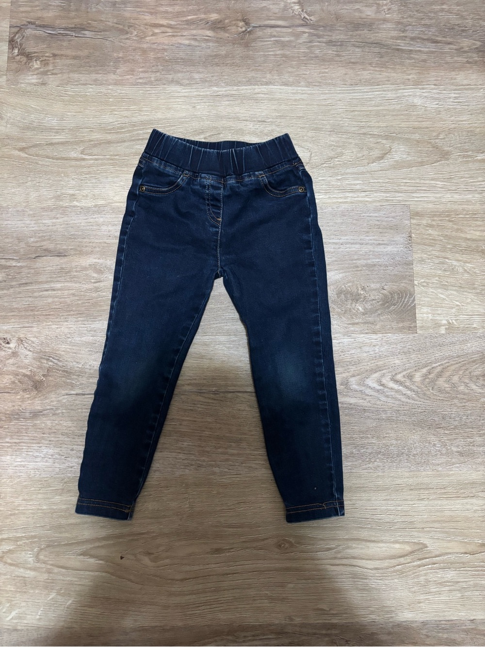 Organic cotton Hanna Andersson Dark Blue Stretch Denim Jeggings for Kids